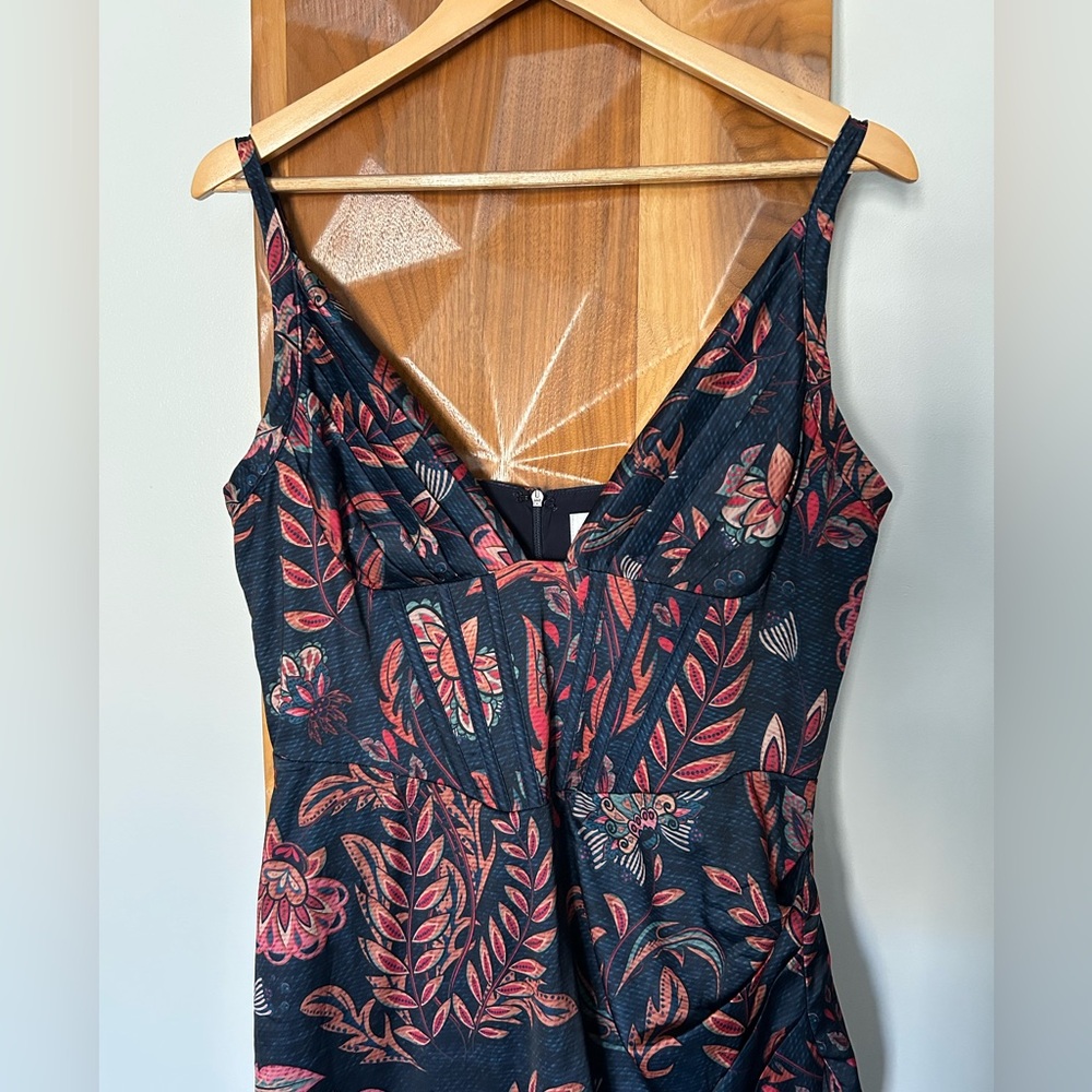 Stunning Averie Silky Cocktail Dress Size L - Picture 4 of 11